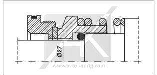 NT-LKH/027 торцевые уплотнения для насосов Alfa Laval NT-LKH/027 торцевые уплотнения для насосов Alfa Laval